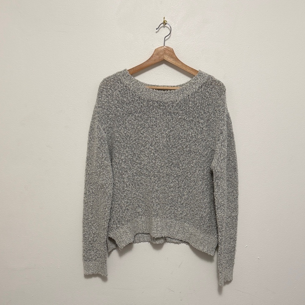 H&M Divided Gray Chunky Knit / Fuzzy Sweater
